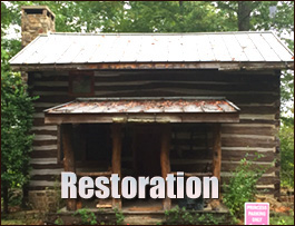 Historic Log Cabin Restoration  Columbia County, Georgia